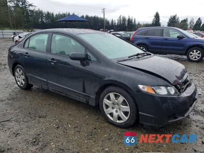 Czwarte zdjęcie samochodu z boku: 2009 HONDA CIVIC LX VIN:2HGFA16569H306663 - miniatura