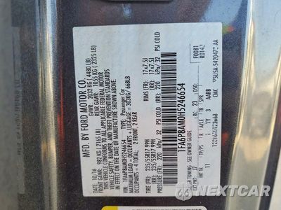 Zdjęcie 13 z 13 samochodu: 2017 FORD MUSTANG VIN:1FA6P8AM0H5246654 - miniatura