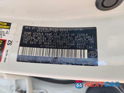 Zdjęcie 12 z 12 samochodu: 2026 TOYOTA CAMRY SE VIN:4T1DBADK6TU549837 - miniatura