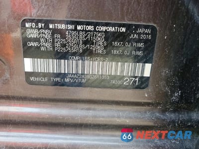 Zdjęcie 14 z 14 samochodu: 2016 MITSUBISHI OUTLANDER ES VIN:JA4AZ2A39GZ611353 - miniatura