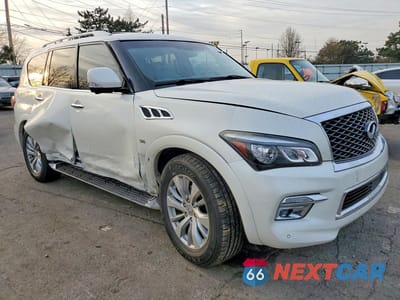 Czwarte zdjęcie samochodu z boku: 2016 INFINITI QX80 BASE VIN:JN8AZ2NF9G9611240 - miniatura