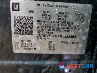 Zdjęcie 14 z 14 samochodu: 2019 CHEVROLET TRAVERSE LT VIN:1GNEVGKWXKJ222664 - miniatura