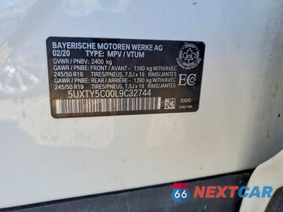 Zdjęcie 13 z 13 samochodu: 2020 BMW X3 XDRIVE30I VIN:5UXTY5C00L9C32744 - miniatura