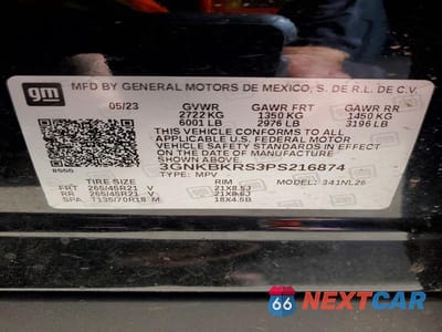 Zdjęcie 13 z 13 samochodu: 2023 CHEVROLET BLAZER RS VIN:3GNKBKRS3PS216874 - miniatura