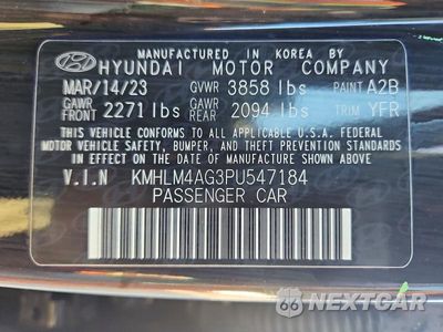 Zdjęcie 13 z 13 samochodu: 2023 HYUNDAI ELANTRA SEL VIN:KMHLM4AG3PU547184 - miniatura