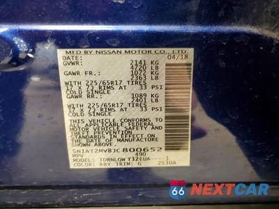 Zdjęcie 14 z 14 samochodu: 2018 NISSAN ROGUE SV VIN:5N1AT2MV8JC800652 - miniatura