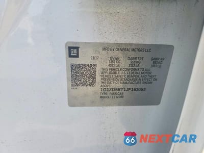 Zdjęcie 12 z 12 samochodu: 2018 CHEVROLET MALIBU LT VIN:1G1ZD5ST1JF163053 - miniatura
