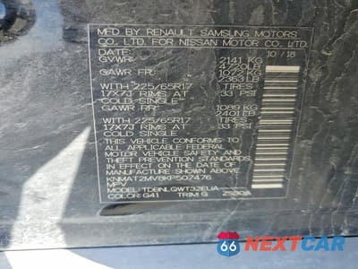 Zdjęcie 13 z 13 samochodu: 2019 NISSAN ROGUE SV VIN:KNMAT2MV8KP507476 - miniatura