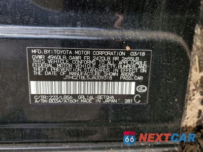 Zdjęcie 12 z 12 samochodu: 2018 LEXUS GS 350 F SPORT VIN:JTHCZ1BL5JA009318 - miniatura