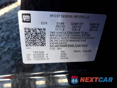 Zdjęcie 13 z 13 samochodu: 2025 BUICK ENCLAVE SPORT TOURING VIN:5GAERBRS9SJ147413 - miniatura