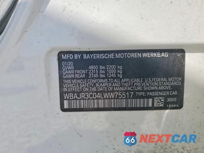 Zdjęcie 13 z 13 samochodu: 2020 BMW 530 I VIN:WBAJR3C04LWW75517 - miniatura