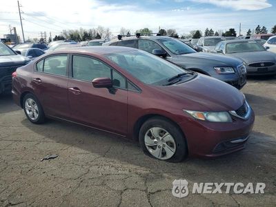 Czwarte zdjęcie samochodu z boku: 2015 HONDA CIVIC LX VIN:2HGFB2F54FH521019 - miniatura