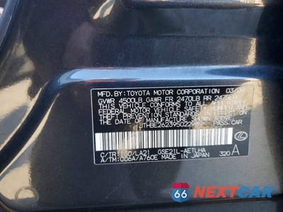 Zdjęcie 12 z 13 samochodu: 2009 LEXUS IS 350 BASE VIN:JTHBE262395022989 - miniatura