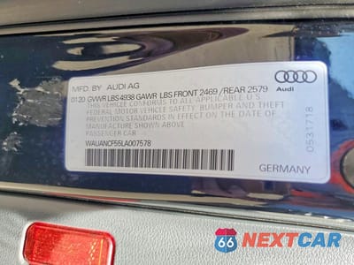 Zdjęcie 12 z 12 samochodu: 2020 AUDI A5 PREMIUM VIN:WAUANCF55LA007578 - miniatura