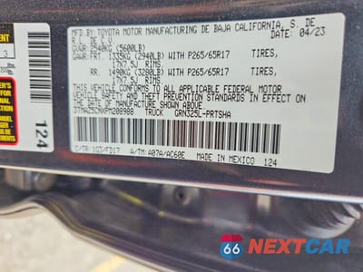 Zdjęcie 12 z 12 samochodu: 2023 TOYOTA TACOMA TRD SPORT VIN:3TMAZ5CNXPM208988 - miniatura
