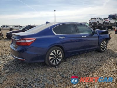 Trzecie zdjęcie samochodu z tyłu: 2017 HONDA ACCORD HYBRID VIN:JHMCR6F36HC018955 - miniatura