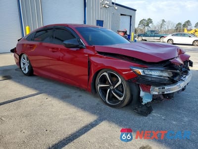 Czwarte zdjęcie samochodu z boku: 2021 HONDA ACCORD SPORT VIN:1HGCV1F33MA026325 - miniatura