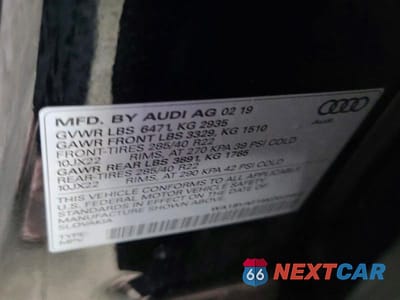 Zdjęcie 10 z 14 samochodu: 2019 AUDI Q8 PREMIUM PLUS VIN:WA1BVAF15KD029922 - miniatura