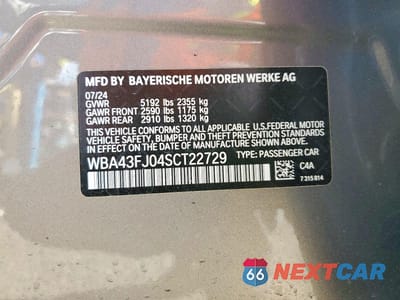 Zdjęcie 12 z 12 samochodu: 2025 BMW 530 I VIN:WBA43FJ04SCT22729 - miniatura