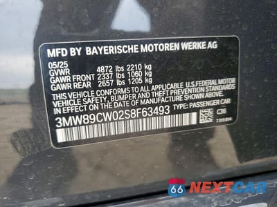 Zdjęcie 12 z 12 samochodu: 2025 BMW 330XI VIN:3MW89CW02S8F63493 - miniatura