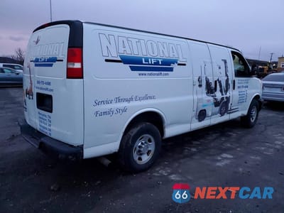 Trzecie zdjęcie samochodu z tyłu: 2014 CHEV EXPRESS G2500 VIN:1GCWGGCA5E1134457 - miniatura