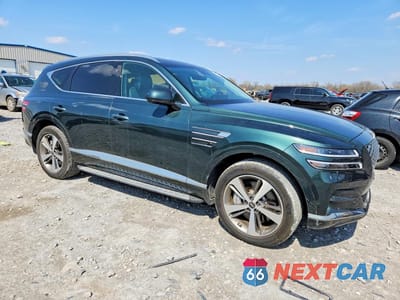 Czwarte zdjęcie samochodu z boku: 2022 GENESIS GV80 3.5T ADVANCED+ VIN:KMUHCESC1NU078198 - miniatura