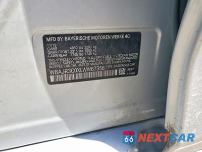 Zdjęcie 12 z 12 samochodu: 2020 BMW 530 I VIN:WBAJR3C0XLWW67356 - miniatura