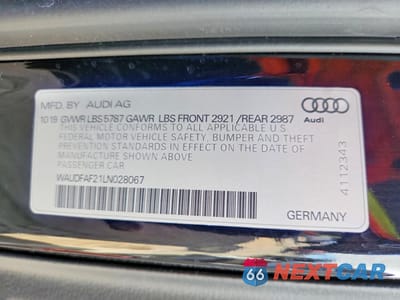 Zdjęcie 12 z 13 samochodu: 2020 AUDI S6 PREMIUM PLUS VIN:WAUDFAF21LN028067 - miniatura