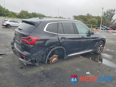 Trzecie zdjęcie samochodu z tyłu: 2022 BMW X3 SDRIVE30I VIN:5UX43DP09N9K48108 - miniatura