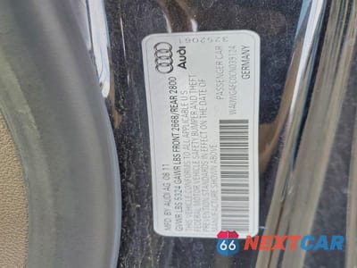 Zdjęcie 12 z 12 samochodu: 2012 AUDI A7 PREMIUM VIN:WAUWGAFC0CN039124 - miniatura
