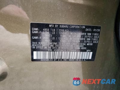 Zdjęcie 14 z 15 samochodu: 2020 SUBARU OUTBACK LIMITED VIN:4S4BTANC9L3178884 - miniatura