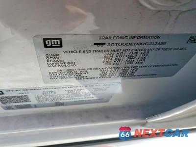 Zdjęcie 12 z 12 samochodu: 2024 GMC SIERRA K1500 SLT VIN:3GTUUDED8RG312486 - miniatura