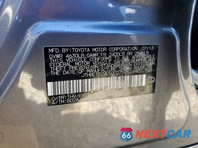 Zdjęcie 12 z 12 samochodu: 2014 LEXUS IS 350 BASE VIN:JTHBE1D29E5003757 - miniatura