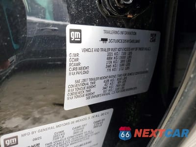 Zdjęcie 12 z 12 samochodu: 2021 GMC SIERRA K1500 ELEVATION VIN:3GTU9CED5MG461846 - miniatura