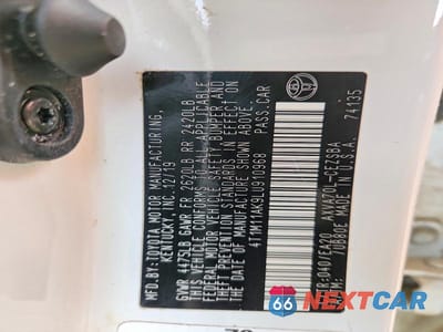 Zdjęcie 13 z 13 samochodu: 2020 TOYOTA CAMRY SE VIN:4T1M11AK9LU910968 - miniatura