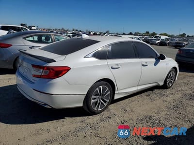 Trzecie zdjęcie samochodu z tyłu: 2021 HONDA ACCORD HYBRID EXL VIN:1HGCV3F59MA011454 - miniatura