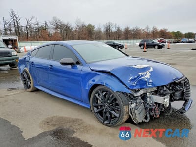 Czwarte zdjęcie samochodu z boku: 2018 AUDI RS7 PERFORMANCE VIN:WUAWRAFC3JN902818 - miniatura