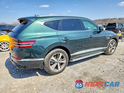Trzecie zdjęcie samochodu z tyłu: 2022 GENESIS GV80 3.5T ADVANCED+ VIN:KMUHCESC1NU078198 - miniatura