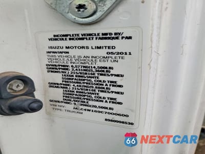 Zdjęcie 13 z 13 samochodu: 2012 ISUZU NPR HD BOX TRUCK VIN:JALC4W169C7000600 - miniatura