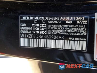Zdjęcie 13 z 13 samochodu: 2022 MERCEDES-BENZ E 350 VIN:W1KZF8DB6NB098498 - miniatura