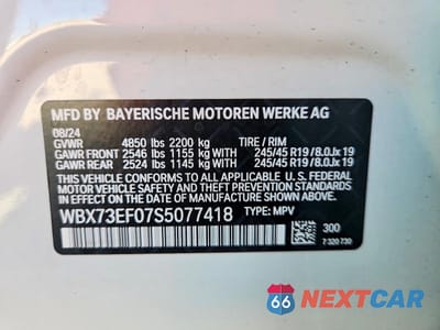 Zdjęcie 12 z 12 samochodu: 2025 BMW X1 XDRIVE28I VIN:WBX73EF07S5077418 - miniatura