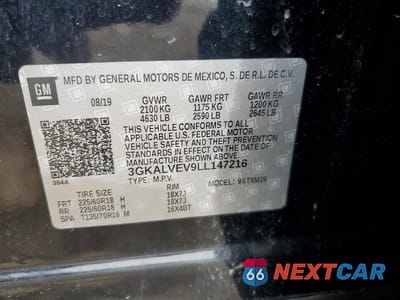 Zdjęcie 13 z 13 samochodu: 2020 GMC TERRAIN SLT VIN:3GKALVEV9LL147216 - miniatura