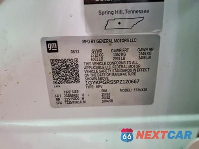 Zdjęcie 13 z 13 samochodu: 2023 CADILLAC XT6 SPORT VIN:1GYKPGRS5PZ120667 - miniatura