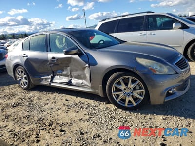 Czwarte zdjęcie samochodu z boku: 2010 INFINITI G37 SEDAN BASE VIN:JN1CV6AP9AM405882 - miniatura