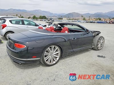 Trzecie zdjęcie samochodu z tyłu: 2022 BENTLEY CONTINENTAL GT SPEED VIN:SCBDT4ZG0NC096513 - miniatura