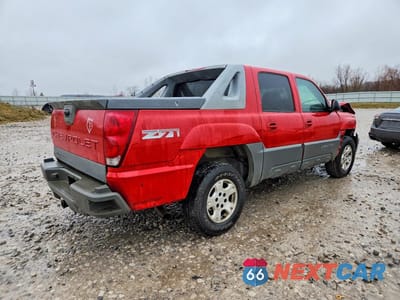 Trzecie zdjęcie samochodu z tyłu: 2002 CHEVROLET AVALANCHE K1500 VIN:3GNEK13T02G221583 - miniatura
