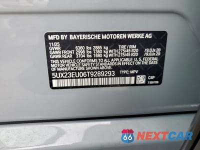Zdjęcie 14 z 14 samochodu: 2026 BMW X5 XDRIVE40I VIN:5UX23EU06T9289293 - miniatura