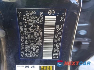Zdjęcie 12 z 12 samochodu: 2020 TOYOTA COROLLA SE VIN:JTDP4RCE3LJ040621 - miniatura
