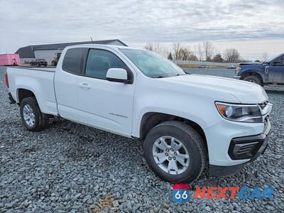 Czwarte zdjęcie samochodu z boku: 2021 CHEVROLET COLORADO LT VIN:1GCHSCEA1M1148108 - miniatura
