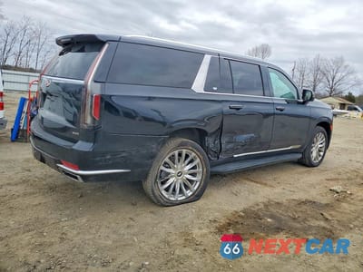 Trzecie zdjęcie samochodu z tyłu: 2023 CADILLAC ESCALADE ESV PREMIUM LUXURY VIN:1GYS4KKL5PR465759 - miniatura